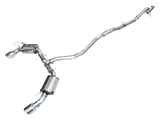 AWE Tuning Touring Edition Catback Exhaust - Dual Chrome Silver Tip for 22+ Honda Civic Si/Acura Integra (3015-32331)