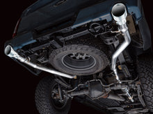 Load image into Gallery viewer, AWE Tuning 0FG Resonated Catback for '21+ Ford F-150 Tremor (With Bumper Cutouts) - Chrome Silver Tips (3015-32402)