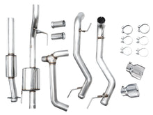 Load image into Gallery viewer, AWE Tuning 0FG Resonated Catback for '21+ Ford F-150 Tremor (With Bumper Cutouts) - Chrome Silver Tips (3015-32402)