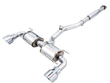 AWE Touring Edition Exhaust for Subaru BRZ / Toyota GR86 / Toyota 86 / Scion FR-S - Chrome Silver Tips (3015-32486)