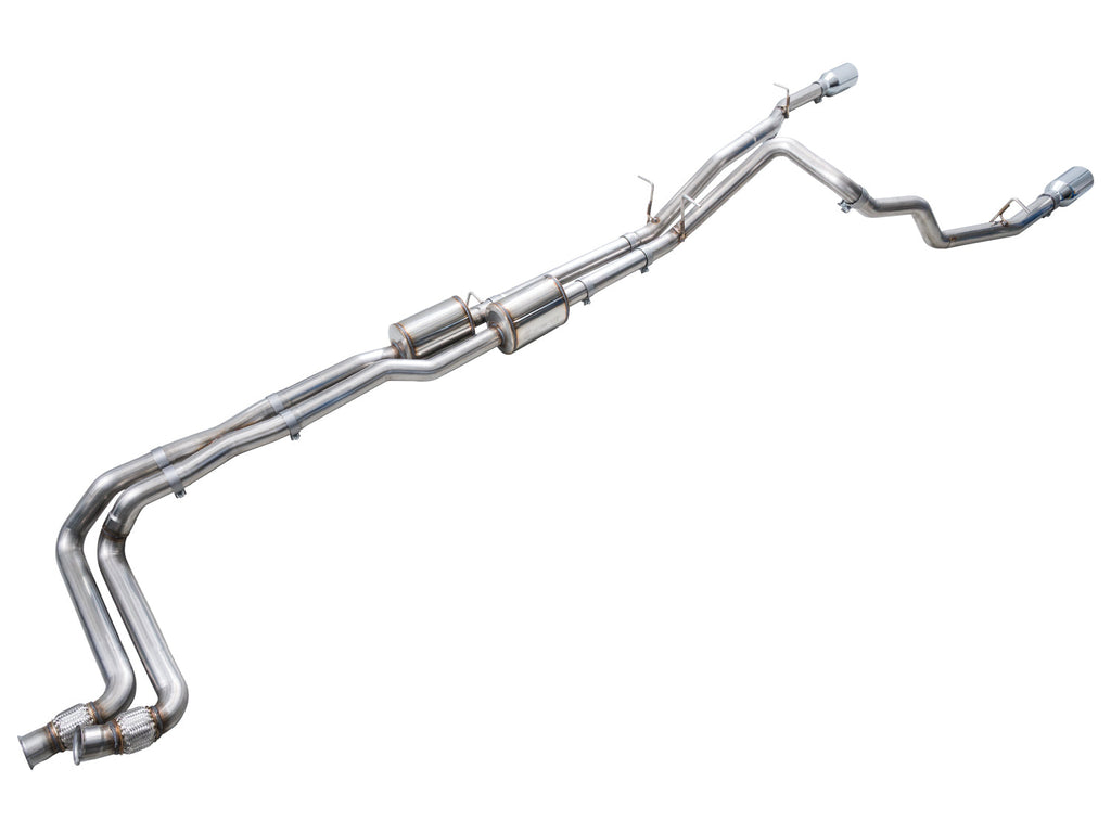 AWE Tuning 0FG Catback Exhaust for 2025+ RAM 1500 3.0TT Rebel - Chrome Silver Tips (3015-32531)