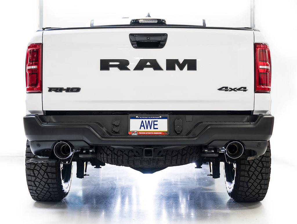AWE Tuning 0FG Catback Exhaust for RAM RHO - Chrome Silver Tips (3015-32630)