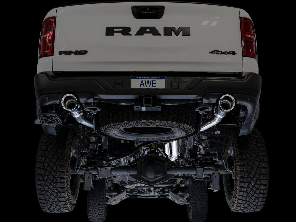 AWE Tuning 0FG Catback Exhaust for RAM RHO - Chrome Silver Tips (3015-32630)