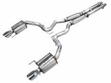 AWE Touring Catback Exhaust w/ Dual Chrome Silver Tips for 2024 Ford Mustang GT Fastback S650 RWD (3015-32650)