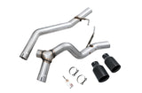 AWE Trail-to-Tread Conversion Kit (Dual Exhaust) for Jeep JT 3.6L - Diamond Black Tips (3015-33065)