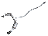 AWE Tuning Touring Edition Catback Exhaust - Dual Diamond Black Tip for 22+ Honda Civic Si/Acura Integra (3015-33331)