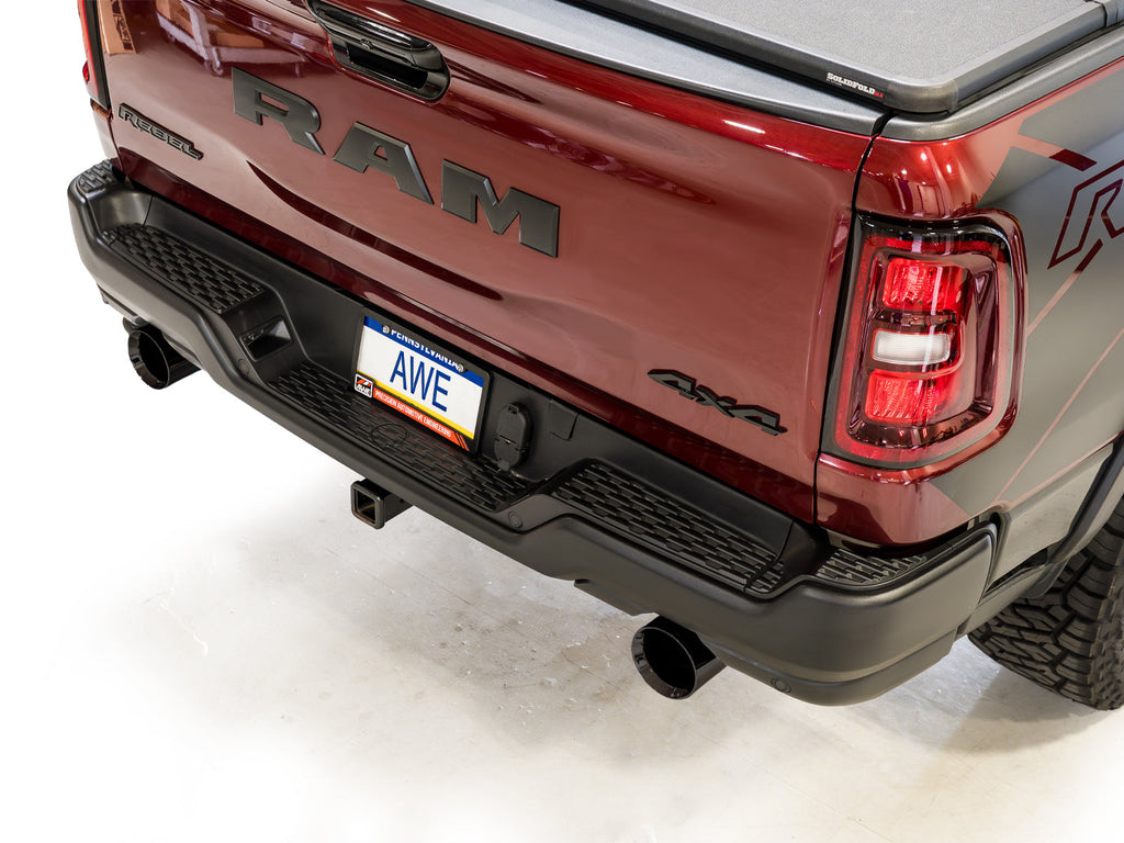 AWE Tuning 0FG Catback Exhaust for 2025+ RAM 1500 3.0TT Rebel - Diamond Black Tips (3015-33531)