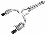 AWE Touring Catback Exhaust w/ Dual Diamond Black Tips for 2024 Ford Mustang GT Fastback S650 RWD (3015-33650)