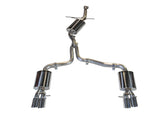 AWE Touring Edition Exhaust for B8 A5 2.0T - Quad Outlet, Chrome Silver  Tips (3015-42022)