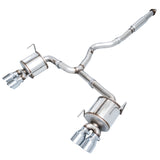 AWE Touring Edition Exhaust for VA STI / GV WRX / GV STI Sedan - Chrome Silver Quad Tips (102mm) (3015-42104)