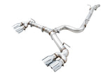 AWE Track Edition Exhaust for MK7 Golf R - Chrome Silver Tips, 102mm (3015-42134)