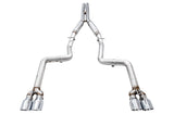 AWE Track Edition Exhaust for 17+ Challenger 5.7 - Chrome Silver Quad Tips (3015-42144)