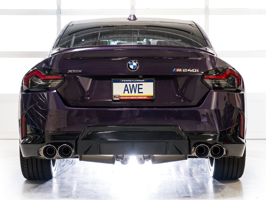 AWE Tuning 22-26 BMW M240i (G42) Touring Edition Exhaust - Chrome Silver Tips (3015-42240)