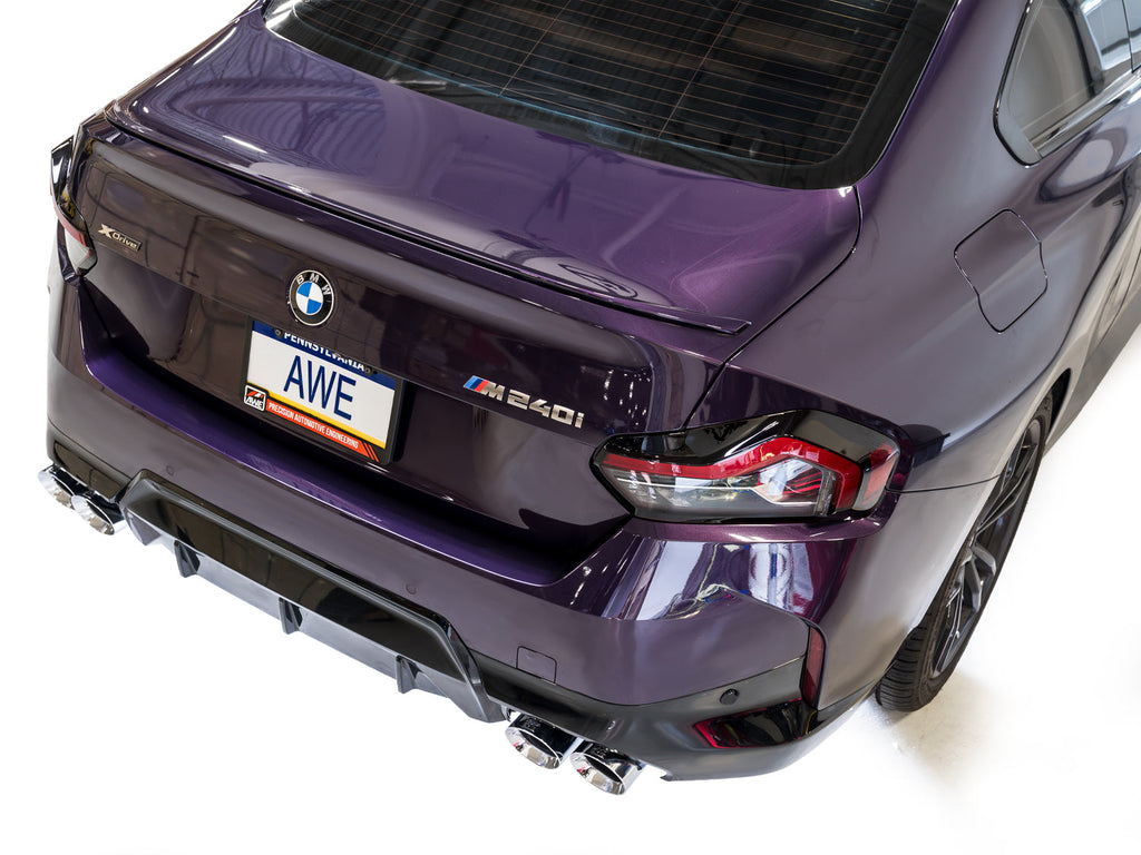 AWE Tuning 22-26 BMW M240i (G42) Touring Edition Exhaust - Chrome Silver Tips (3015-42240)