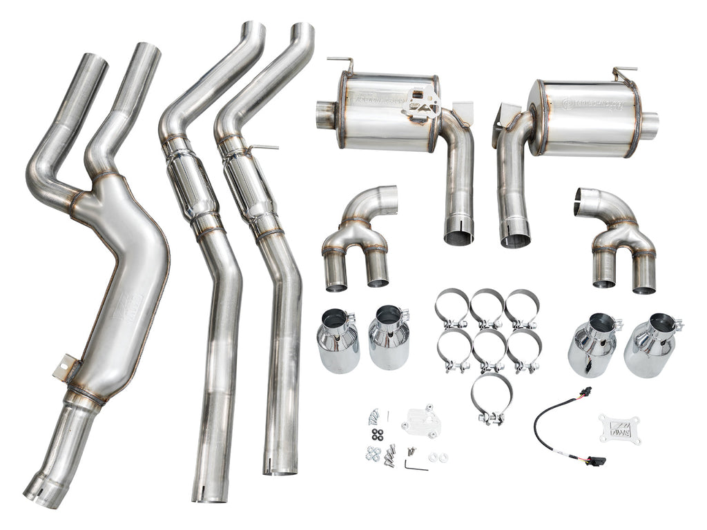 AWE Tuning 22-26 BMW M240i (G42) Touring Edition Exhaust - Chrome Silver Tips (3015-42240)