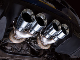 AWE Tuning Touring Edition Axleback Exhaust for C6 Chevrolet Corvette Z06/ZR1 - Chrome Silver Tips (3015-42606)