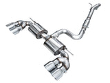 AWE MK8 Volkswagen Golf R 3in Touring Edition Quad Exhaust - Chrome Silver Tips (3015-42658)