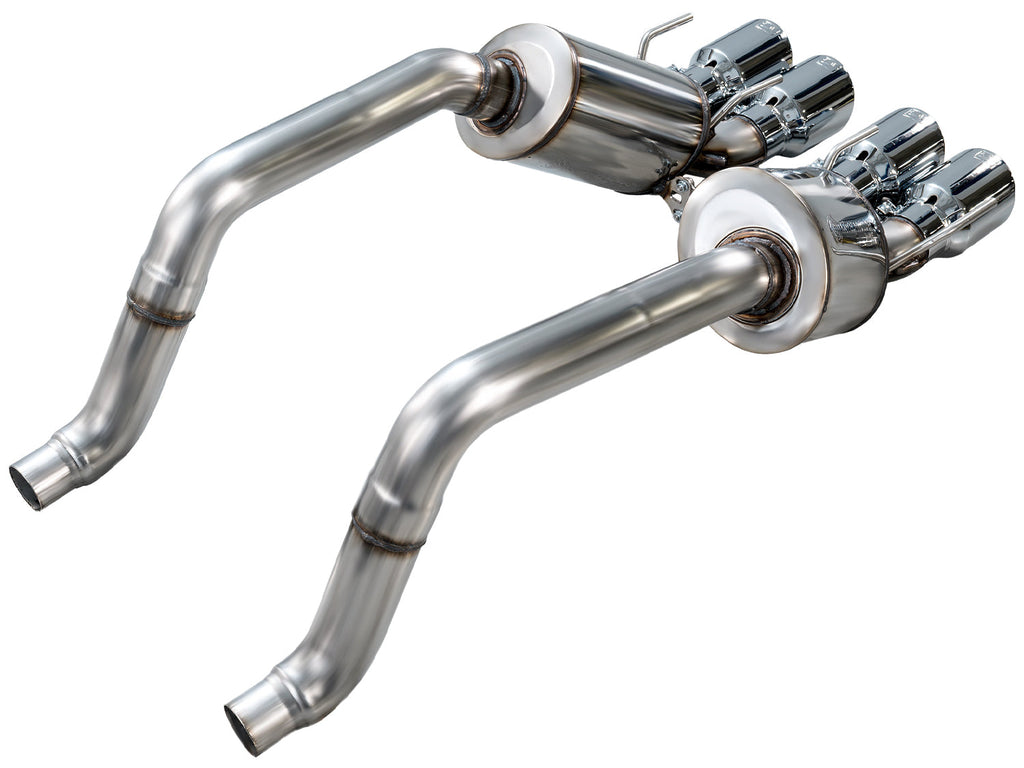 AWE Tuning Touring Edition Axleback Exhaust for C6 Chevrolet Corvette 6.0L (2005-2007) and 6.2L (2008) - Chrome Silver Tips (3015-42660)
