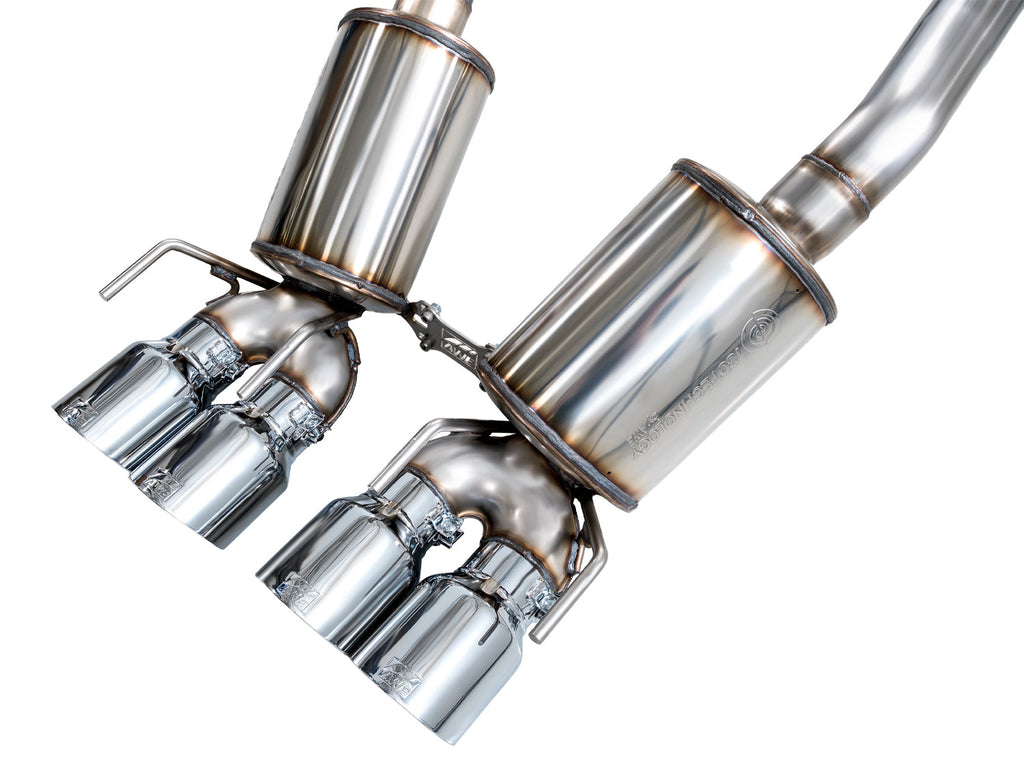 AWE Tuning Touring Edition Axleback Exhaust for C6 Chevrolet Corvette 6.0L (2005-2007) and 6.2L (2008) - Chrome Silver Tips (3015-42660)