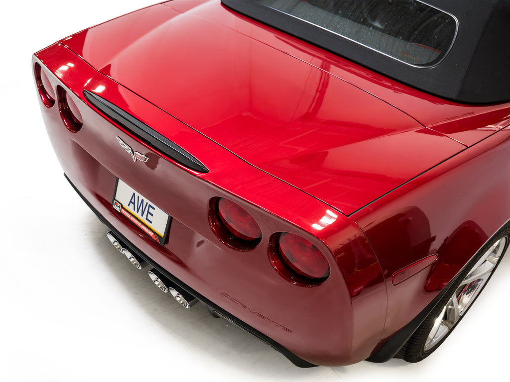 AWE Tuning Touring Edition Axleback Exhaust for C6 Chevrolet Corvette 6.2L (2009-2013) - Chrome Silver Tips (3015-42662)