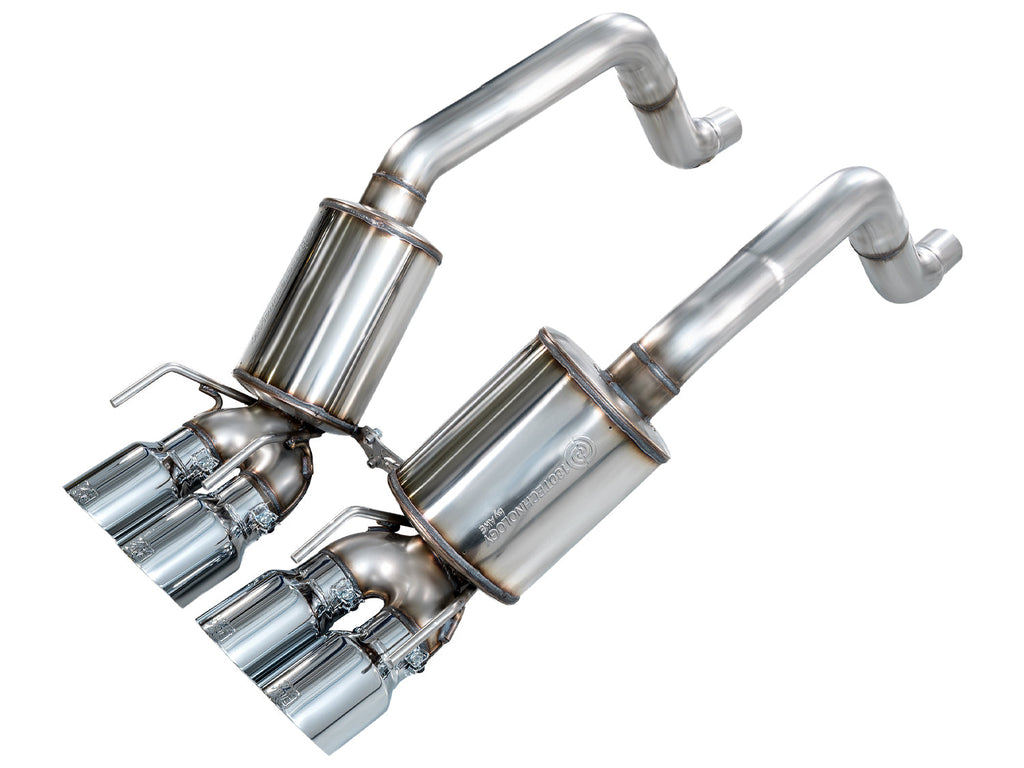 AWE Tuning Touring Edition Axleback Exhaust for C6 Chevrolet Corvette 6.2L (2009-2013) - Chrome Silver Tips (3015-42662)