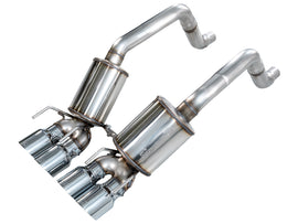 AWE Tuning Touring Edition Axleback Exhaust for C6 Chevrolet Corvette 6.2L (2009-2013) - Chrome Silver Tips (3015-42662)