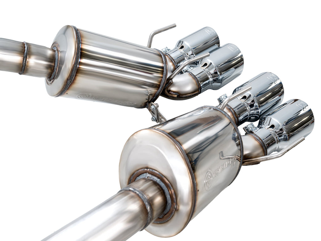 AWE Tuning Touring Edition Axleback Exhaust for C6 Chevrolet Corvette 6.2L (2009-2013) - Chrome Silver Tips (3015-42662)