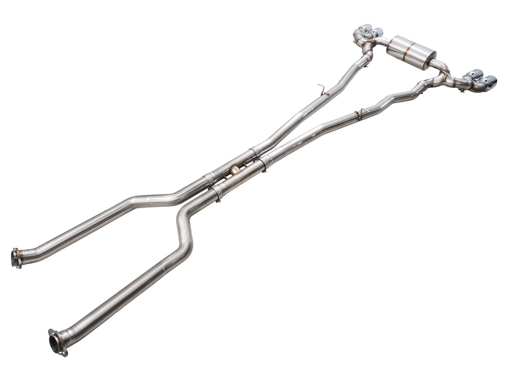 AWE Tuning Touring Edition Catback Exhaust for BMW G90/G99 M5 - Chrome Silver Tips (3015-42790)
