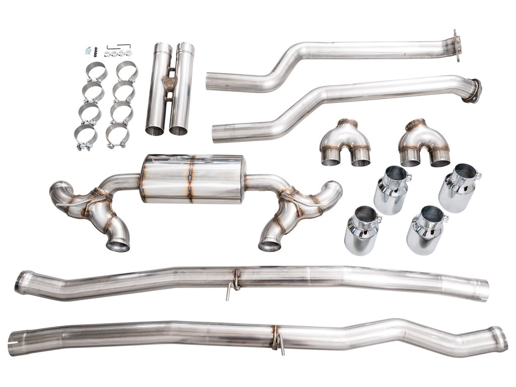 AWE Tuning Touring Edition Catback Exhaust for BMW G90/G99 M5 - Chrome Silver Tips (3015-42790)