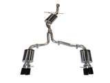 AWE Touring Edition Exhaust for B8 A4 2.0T - Quad Tip, Diamond Black Tips (3015-43020)