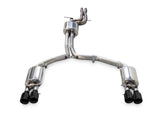 AWE Touring Edition Exhaust for Audi C7.5 A7 3.0T - Quad Outlet, Diamond Black Tips (3015-43074)