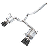 AWE Touring Edition Exhaust for VA STI / GV WRX / GV STI Sedan - Diamond Black Quad Tips (102mm) (3015-43108)