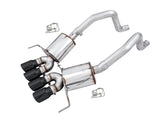 AWE Touring Edition Axleback Exhaust for C7 Corvette Stingray / Z51 / Grand Sport / Z06 / ZR1 - Diamond Black Tips (includes AWE AFM valve simulators) (3015-43143)