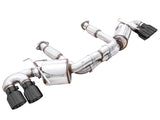 AWE Touring Edition Exhaust for C8 Corvette - Diamond Black Tips (3015-43159)