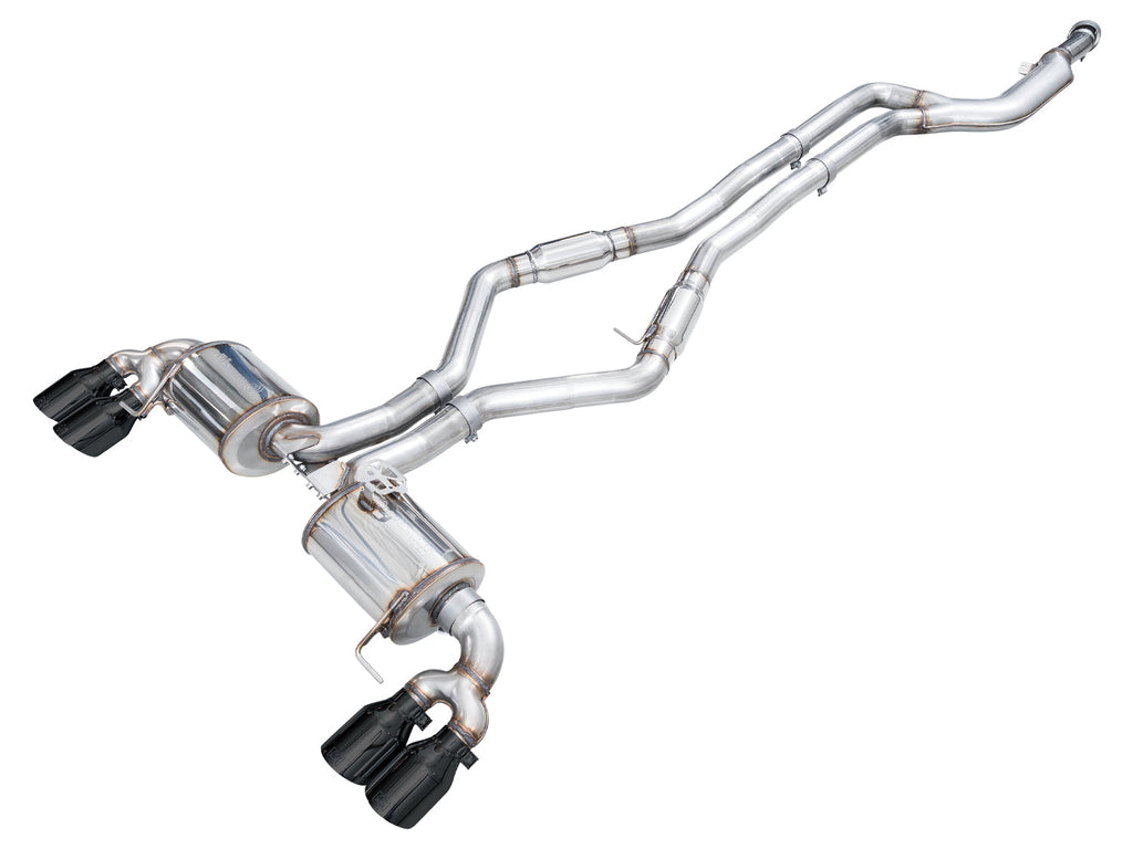 AWE Tuning 22-26 BMW M240i (G42) Touring Edition Exhaust - Diamond Black Tips (3015-43240)