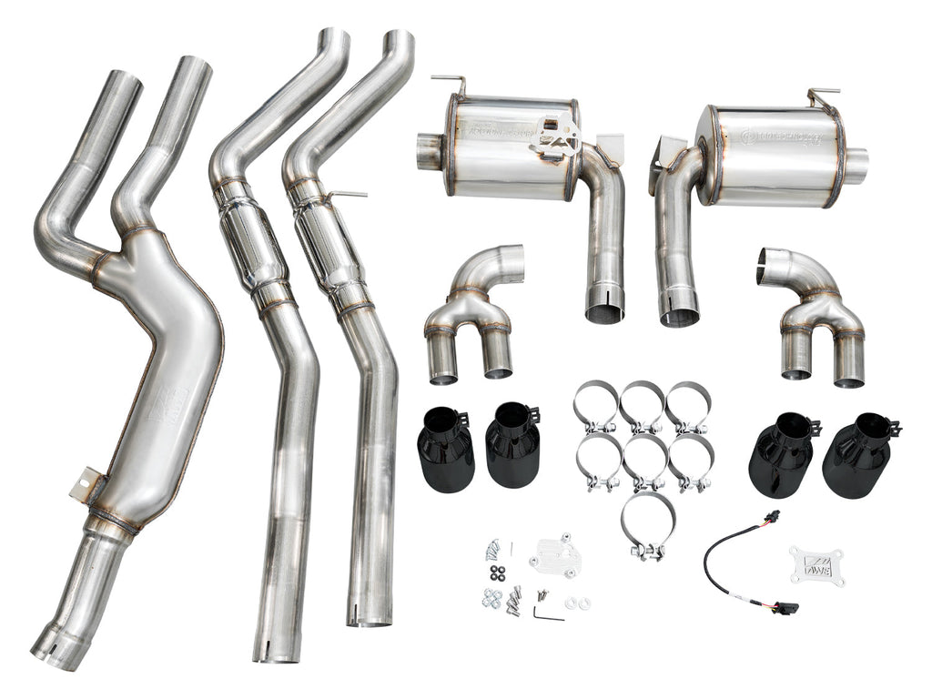 AWE Tuning 22-26 BMW M240i (G42) Touring Edition Exhaust - Diamond Black Tips (3015-43240)