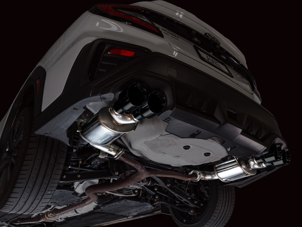 AWE Tuning Touring Edition Axleback Exhaust for VB Subaru WRX - Diamond Black Tips (3015-43424)