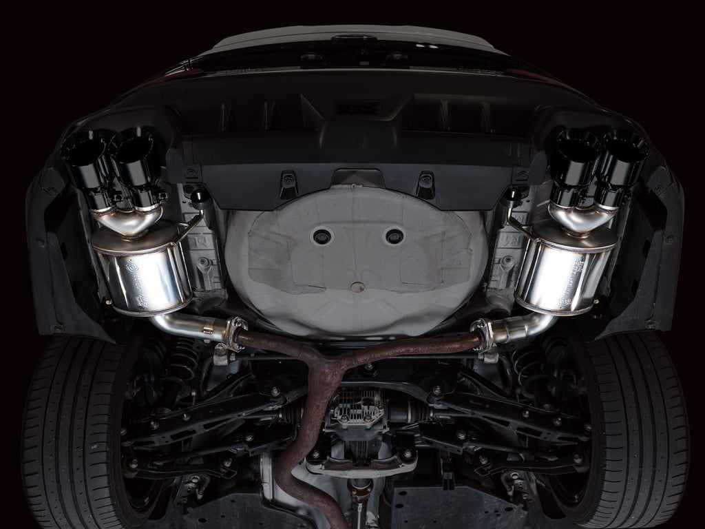 AWE Tuning Touring Edition Axleback Exhaust for VB Subaru WRX - Diamond Black Tips (3015-43424)