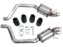 Load image into Gallery viewer, AWE Tuning Touring Edition Axleback Exhaust for C6 Chevrolet Corvette Z06/ZR1 - Diamond Black Tips (3015-43606)