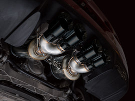 AWE Tuning Touring Edition Axleback Exhaust for C6 Chevrolet Corvette 6.0L (2005-2007) and 6.2L (2008) - Diamond Black Tips (3015-43660)