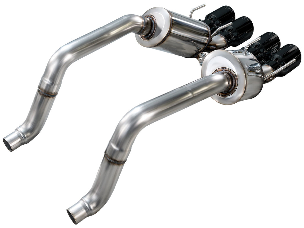 AWE Tuning Touring Edition Axleback Exhaust for C6 Chevrolet Corvette 6.0L (2005-2007) and 6.2L (2008) - Diamond Black Tips (3015-43660)
