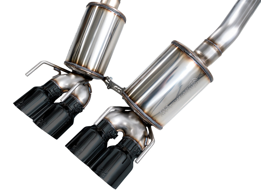 AWE Tuning Touring Edition Axleback Exhaust for C6 Chevrolet Corvette 6.0L (2005-2007) and 6.2L (2008) - Diamond Black Tips (3015-43660)