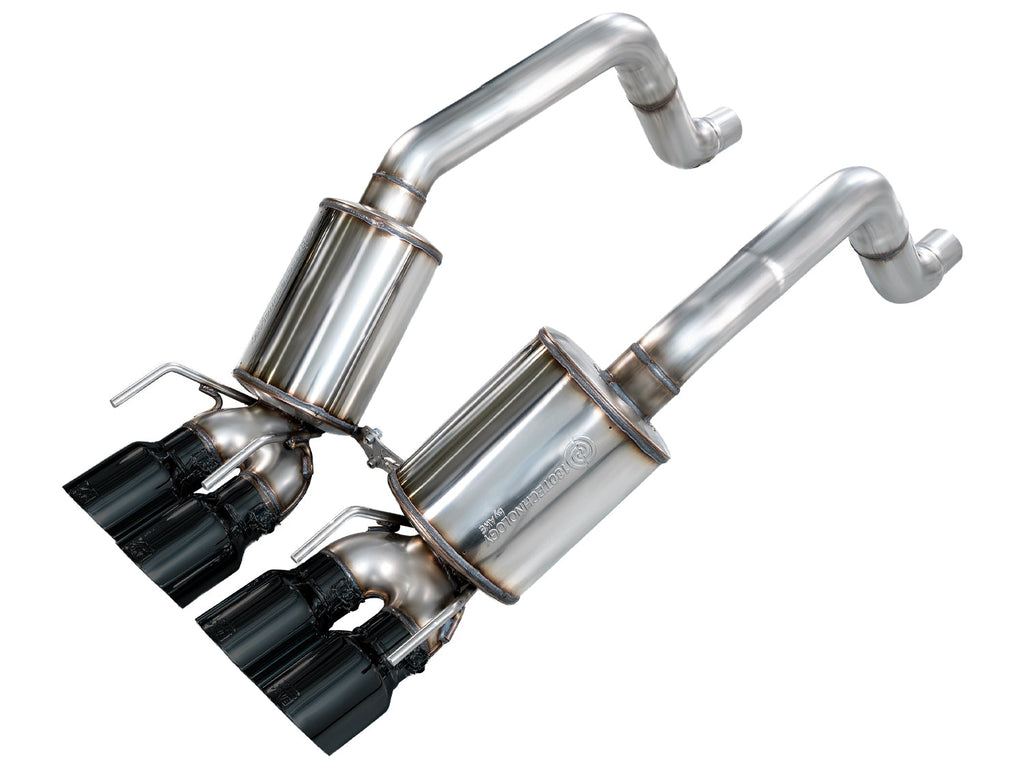 AWE Tuning Touring Edition Axleback Exhaust for C6 Chevrolet Corvette 6.2L (2009-2013) - Diamond Black Tips (3015-43662)