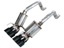 Load image into Gallery viewer, AWE Tuning Touring Edition Axleback Exhaust for C6 Chevrolet Corvette 6.2L (2009-2013) - Diamond Black Tips (3015-43662)