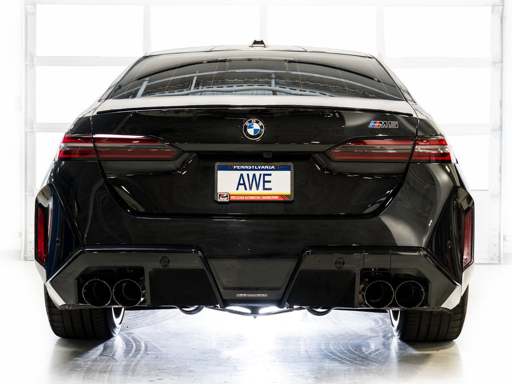 AWE Tuning Touring Edition Catback Exhaust for BMW G90/G99 M5 - Diamond Black Tips (3015-43790)