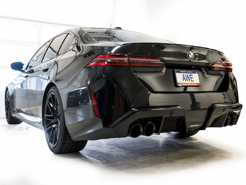 AWE Tuning Touring Edition Catback Exhaust for BMW G90/G99 M5 - Diamond Black Tips (3015-43790)