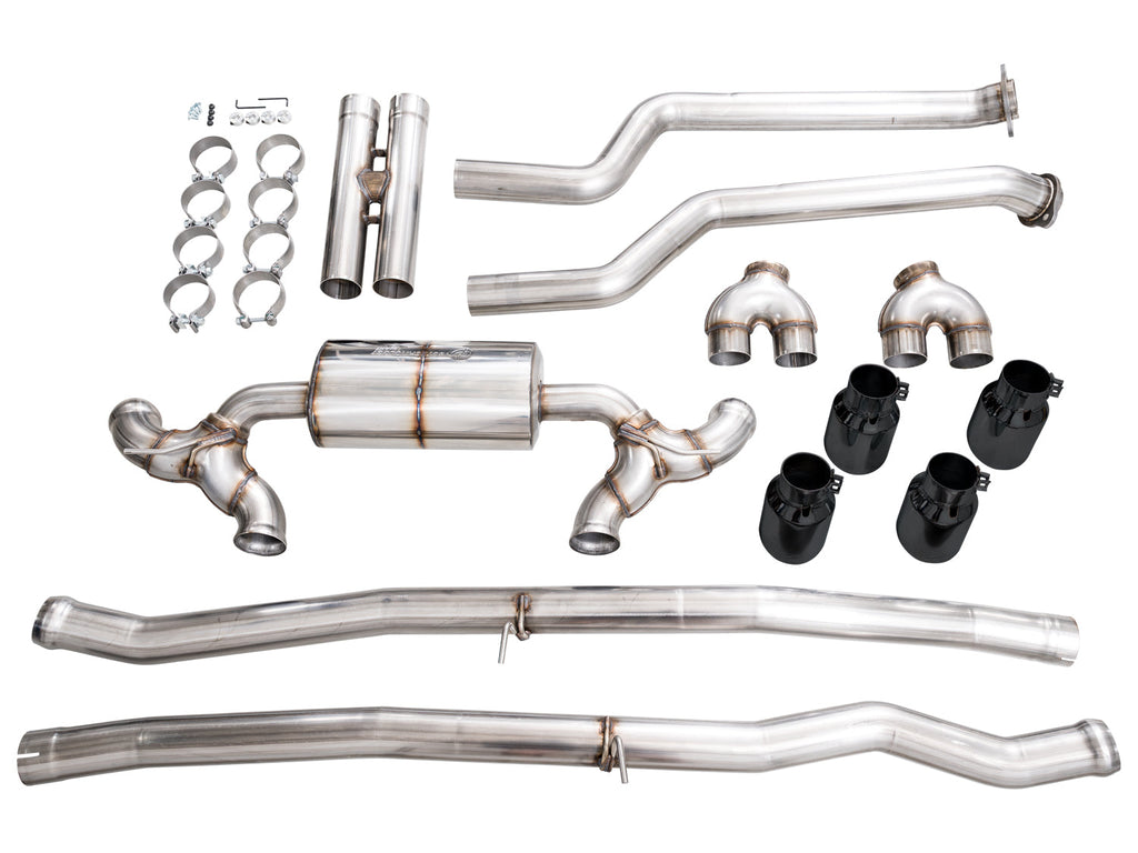 AWE Tuning Touring Edition Catback Exhaust for BMW G90/G99 M5 - Diamond Black Tips (3015-43790)