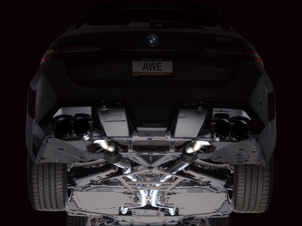 AWE Tuning Touring Edition Catback Exhaust for BMW G90/G99 M5 - Diamond Black Tips (3015-43790)
