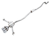 AWE Touring Edition Exhaust for 10th Gen Civic Si Coupe / Sedan (includes Front Pipe) - Triple Chrome Silver Tips (3015-52012)