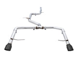 AWE Track Edition Exhaust - Non-Resonated - for MK7 Jetta GLI w/ Stock Downpipe - Diamond Black Tips (3020-23036)